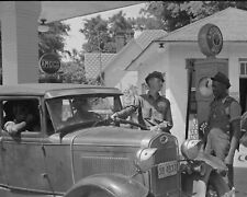 Atlanta, Georgia Amoco Gas Station men talking Vintage Old Photo 8.5x11 Reprints picture