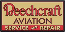 BEECHCRAFT AVIATION AIRPLANES AIRCRAFT DEALER SIGN REMAKE ALUMINUM SIZE OPTIONS picture