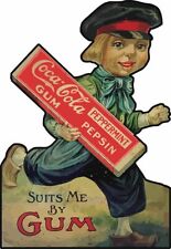 Coca-Cola Peppermint Pepsin Gum Laser Metal Advertising Sign picture