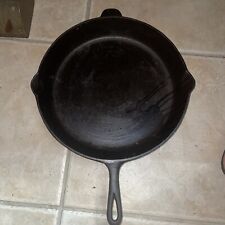 3 notch lodge Vintage Cast Iron Skillet  # 14 Measuring 16” In Diameter picture