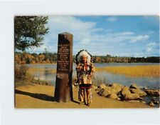 Postcard Chippewa American Indian Chief Greetings From Cadillac Michigan USA picture