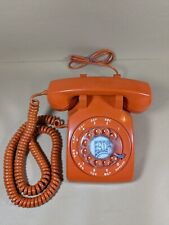 VINTAGE STROMBERG CARLSON ORANGE ROTARY DIAL TELEPHONE MODEL 500 NICE RARE  picture