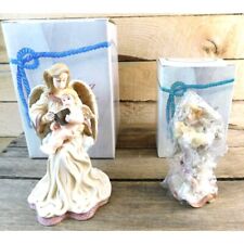 Set of 2 Ganz Watching Over You Angel Figurines with Boxes Peace It Is Written picture