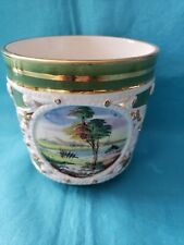 Vintage Planter Italian Piereced  Hand Painted picture