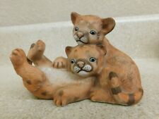 Vintage 1993 Curious Cougars Masterpiece Porcelain by Homeco picture