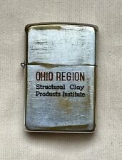 1940's ZIPPO 2032695 Barrel Hinge Zippo Lighter / Ohio Region Clay Personalized picture