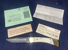 NOS HARLEY DAVIDSON BUCK 110+ LOCK BACK POCKET KNIFE~1310/3000~HERITAGE KNIFE~3 picture