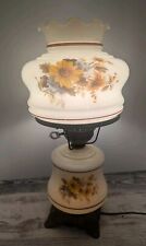 Vintage Accurate Casting Hurricane Table Lamp  Flowers 3 Way Electric Works #3 picture