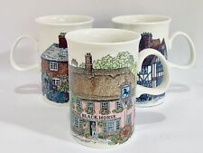 DUNOON Black Horse Village Inns Mug & 2 DUNOON Country Cottage Mugs (Set Of 3) picture
