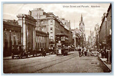 Aberdeen Scotland Postcard Union Street and Facade c1910 Antique Unposted picture