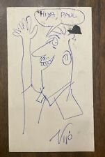 RARE Virgil Partch Cartoonist Original Hand Drawn Comic Art Sketch Signed picture