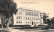 FRAMINGHAM, MA Massachusetts   HIGH SCHOOL  Middlesex County  1940 Postcard picture