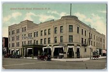 Grand Forks North Dakota ND Postcard Grand Pacific Hotel Exterior Roadside 1916 picture