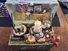 WORKING Enesco Toy Symphony Treasure Chest Vintage 1986 Animated Music Box Plays picture