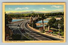 CA-California, Aerial Picturesque View Highway, Vintage Postcard picture