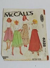 Vintage McCall's Pattern #6332 Misses Set of Skirts Size Small 1978  picture