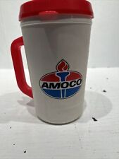 Aladdin Thermos food shop amoco Promotion white red vintage picture