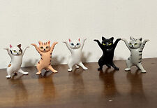 Miniature Dancing Kittens Cats Figurines Set of 5 NEW NIP NICE #6 picture
