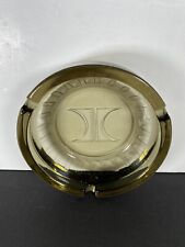 Vintage Hilton Hotels Ashtray Advertisement Logo Clear Glass Collectible picture