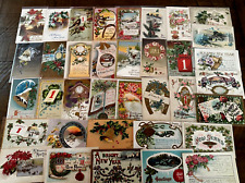Lot of  40 Antique~NEW YEAR'S ~Vintage Holiday ~Postcards~1900's~in Sleeves~k-51 picture