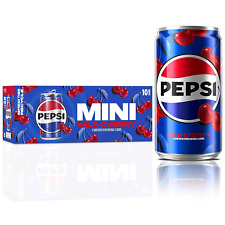 Pepsi Wild Cherry Soda Mini Cans, 7.5 Ounce Mini Cans 10 Pack Packaging May picture