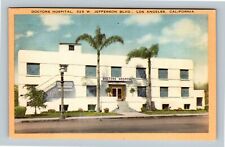Los Angeles CA, Doctors Hospital, California Vintage Postcard picture