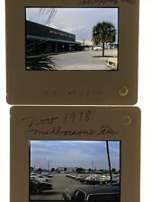 (2) 1978 Montgomery Ward Melbourne FL Parking Lot Cars 35mm Original Slide picture