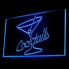170028 Cocktails Open Bar Pub Club Home Decor illuminated Night Light Neon Sign picture