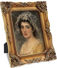 5x7 Vintage Style Picture Frame - Antique Ornate Baroque Motif Picture Frame  picture