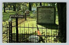 Petersburg IL-Illinois, Grave Of Ann Rutledge  Vintage Souvenir Postcard picture