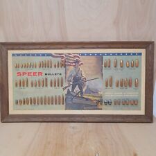 Speer Bullets Board Vintage 1967 Display The Right For People To Bear Arms picture