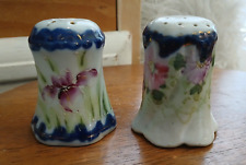 Vintage Floral Salt & Pepper Shakers Made in Japan picture