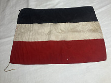 Vintage WW1 Era German Empire Imperial Flag Silk Black White & Red 4-d picture