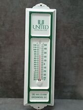 Vintage United Savings & Loan Metal Advertising Advertisement Thermometer 13