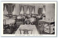 Dearborn Michigan Postcard The Dearborn Inn Interior Restaurant c1940's Vintage picture