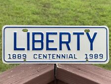 NOS Liberty North Carolina License Plate 1989 #889 NC City Plate picture