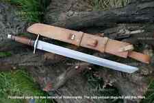 Hand Forged D2 Steel Sword Tanto Blade Sword Hunting Sword With Sheath. picture