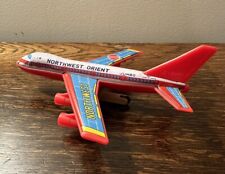 RARE Vintage NORTHWEST ORIENT Jumbo Boeing 747 Model Toy Plane Made In Japan VGC picture
