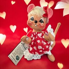 Vintage Annalee Sweetheart Girl Mouse 5”  ~ With Tag picture