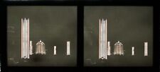 PARIS EXPO COLONIAL ILLUMINATIONS GLASS PLATE 6X13 STEREO AUTOCHROME LIGHT picture