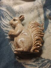 Vintage Brown Ceramic Squirrel Figurine picture