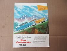 Vintage The Luxurious Nash Ambassador For 1950 Dealer Brochure Advertisement   D picture