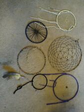 Vintage Lot Of 6  Native American Handmade Dream Catchers picture