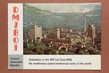 GDR Postcard 1967 Veb Carl Zeiss Jena optical-mechanical works QSL DM2BOJ Radio picture