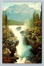 Jasper-Alberta, Athabasca Falls, Jasper Natl Park, Vintage Postcard picture