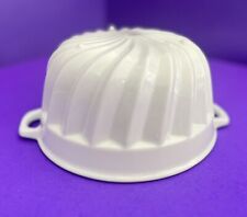 Vintage Yves Deshoulieres Apilco Porcelain Jelly Mold White Stoneware SALE picture