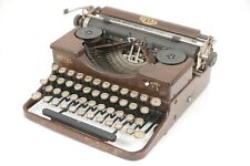 VTG 1930s Royal Model P Portable Typewriter w/ Hard Case Brown WOODGRAIN Rare picture