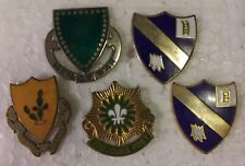 WW2 US Army 33rd Armored (2) 54th Infantry 12th and 2nd Cavalry Regiment Pins picture