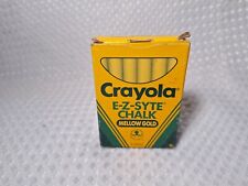 Vintage 1988 Crayola E-Z Syte Mellow Gold Box of 12 Chalk Binney & Smith picture