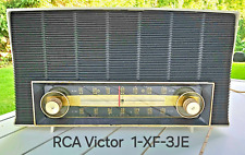 1960 RCA Victor Model XF-3J AM/FM/AFC Radio in White over Gray picture